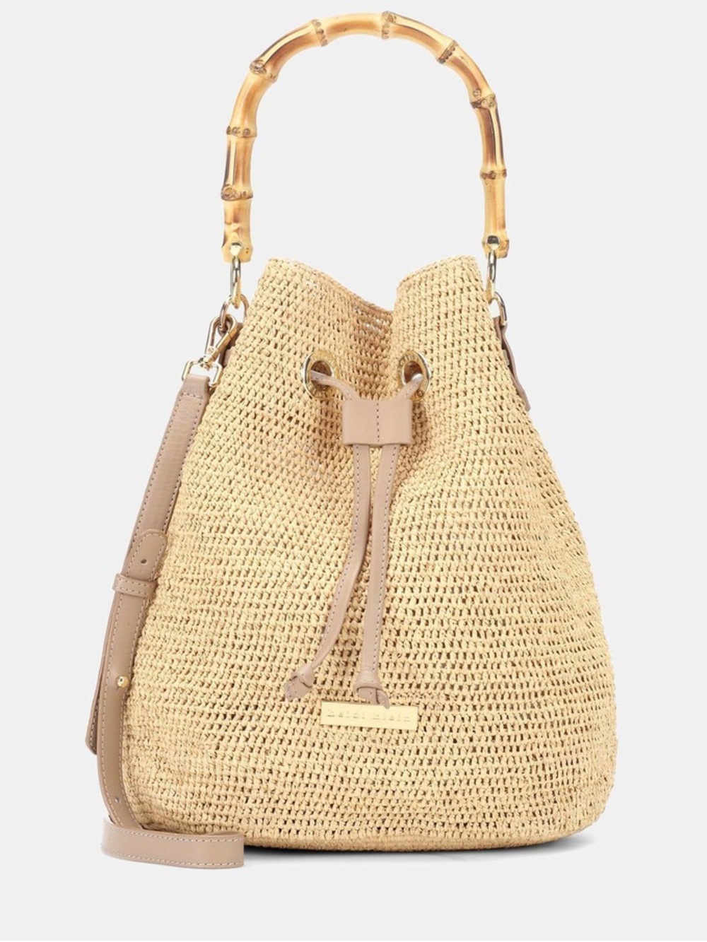 👜✨ Heidi Klein Savannah Bay Mini Bamboo Duffle Bag NWT ✨👜